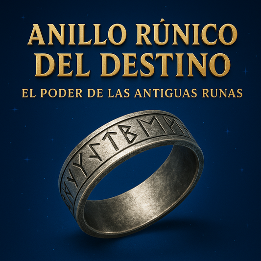 ANILLO RÚNICO DEL DESTINO - EL PODER DE LAS ANTIGUAS RUNAS + REGALO GRATIS